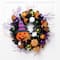 24'' Unlit Jack-O-Lantern in Witches Hat Halloween Pine Wreath
